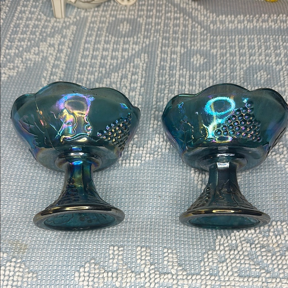 Indiana Carnival glass candle, stakeholders.